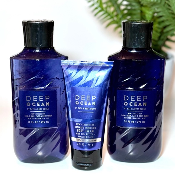 DEEP OCEAN Body Wash Shower Gel + Body Cream - Picture 1 of 3